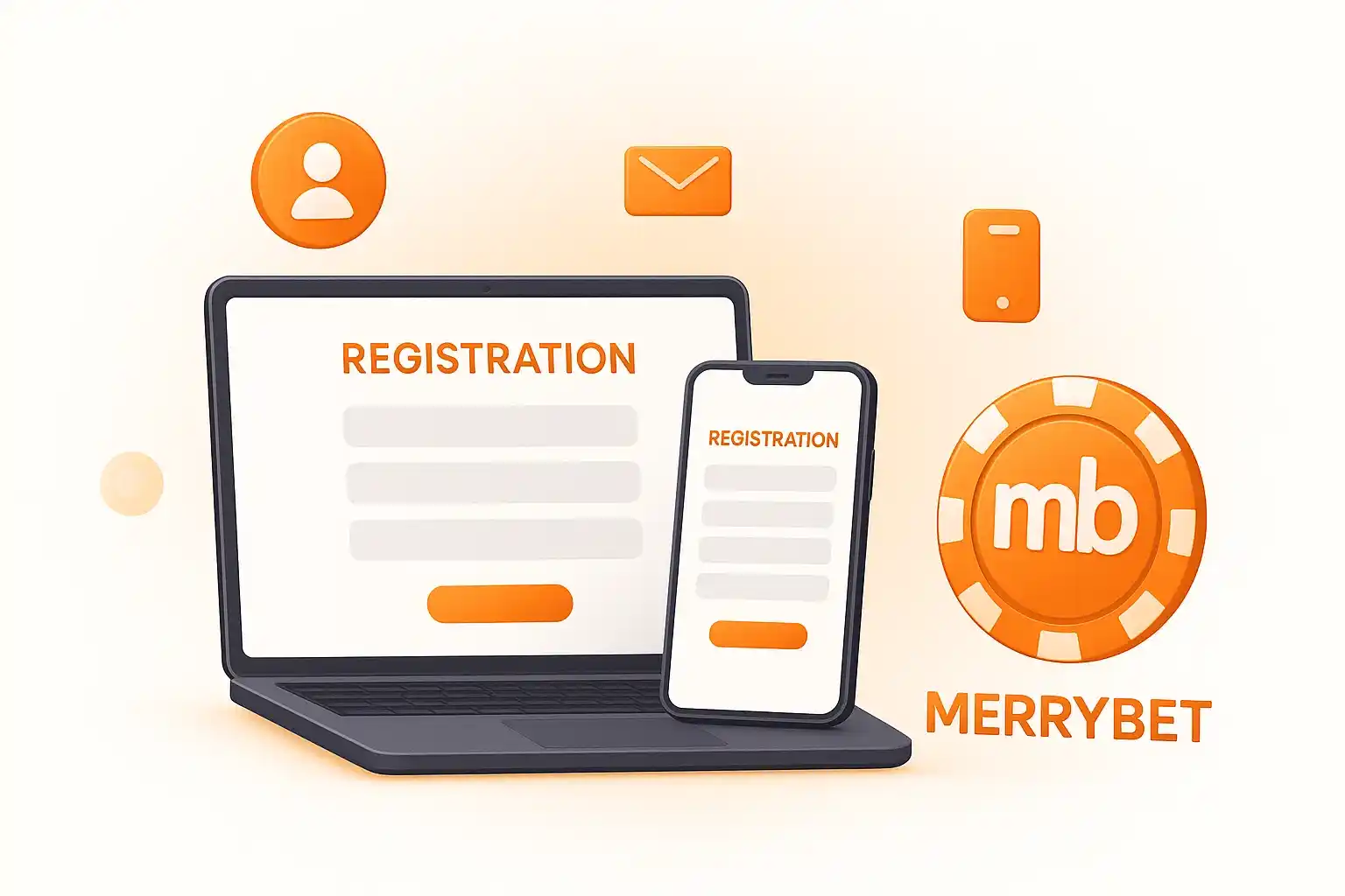 Merrybet Registration Illustration